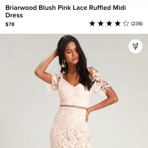 Never Worn only Tried on Lulus Briarwood Dress